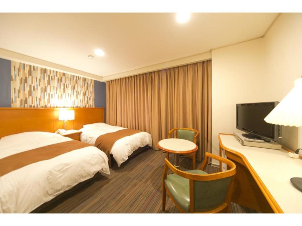 Deluxe Double room with city view twin beds